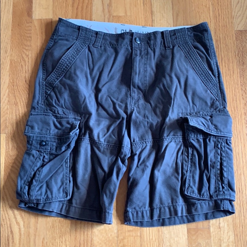 Dark Gray Cargo Shorts - Old Navy